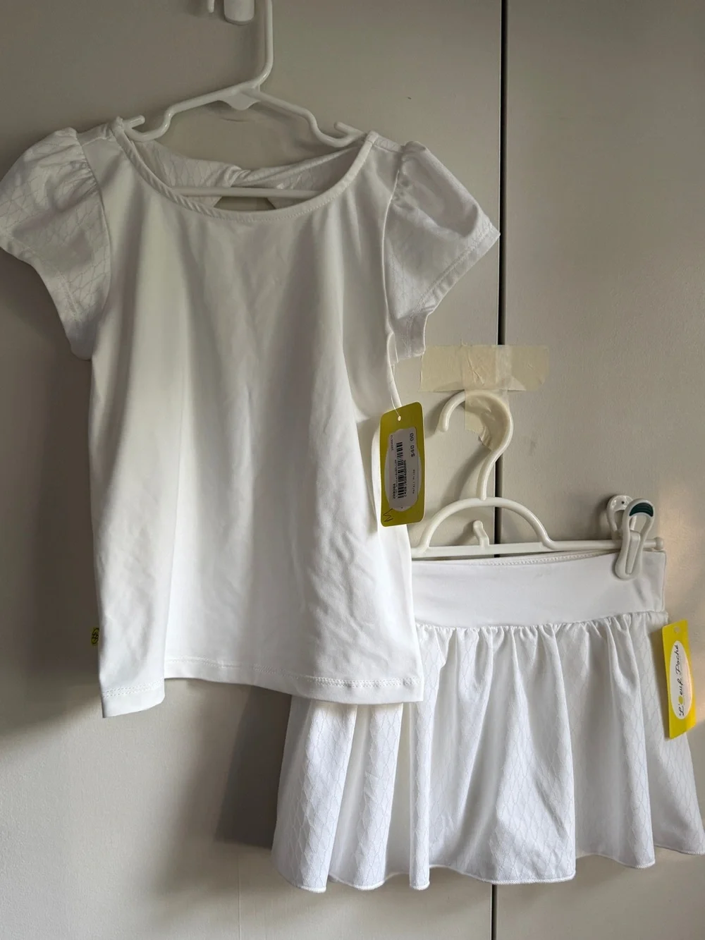 NWT L’Oeuf Poche Girls Ballet Collection Tennis Top/Skirt Set, MSRP $110, 6/7